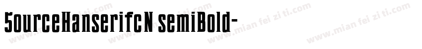 5ourceHanserifcN semiBold字体转换